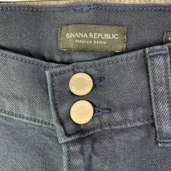 NEW Banana Republic Premium Denim High Rise Wide-Leg Crop‎ Jeans Size 32 Long - Picture 3 of 12